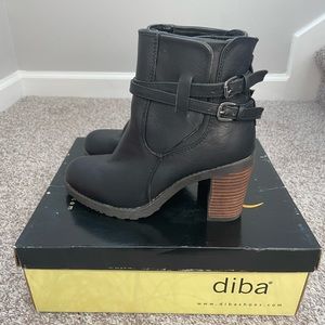 Diba Black Boots Size 6